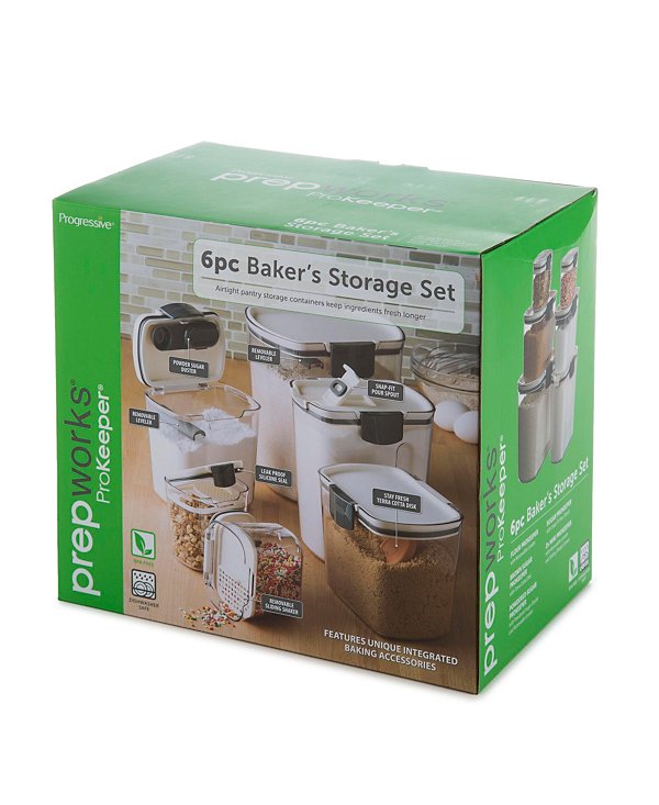 ProKeeper 6 Piece Airtight Food Pantry Storage Container Set