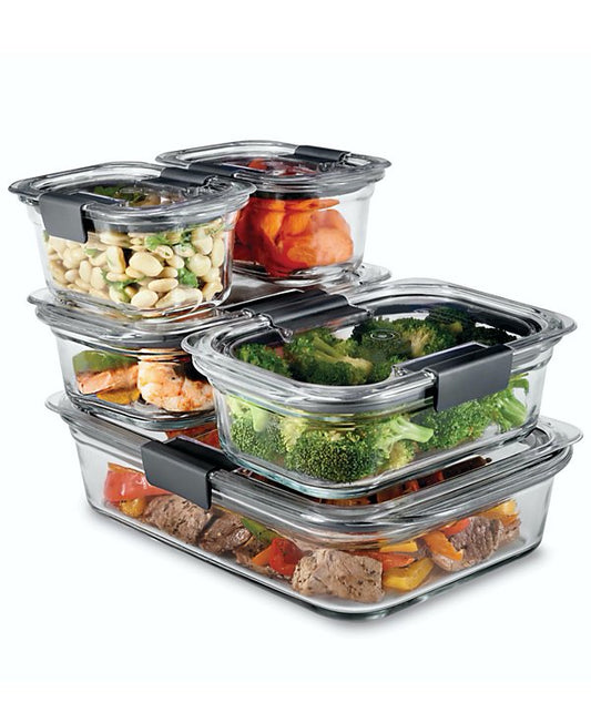Brilliance 10-Pc. Glass Food Storage Container Set