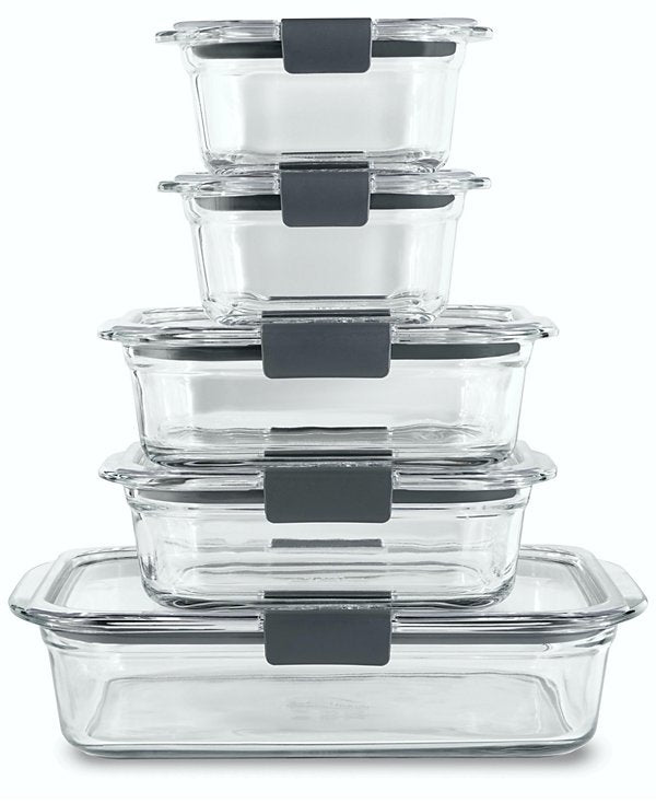 Brilliance 10-Pc. Glass Food Storage Container Set