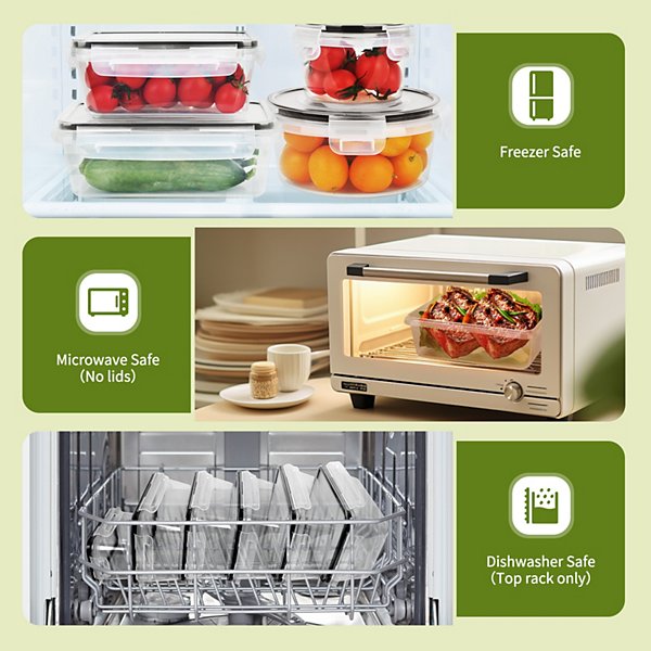 Airtight Food Storage Container Set with Lids Airtight