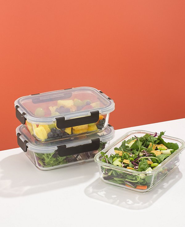 2-Sectional Set of 5 Food Prep Storage Containers