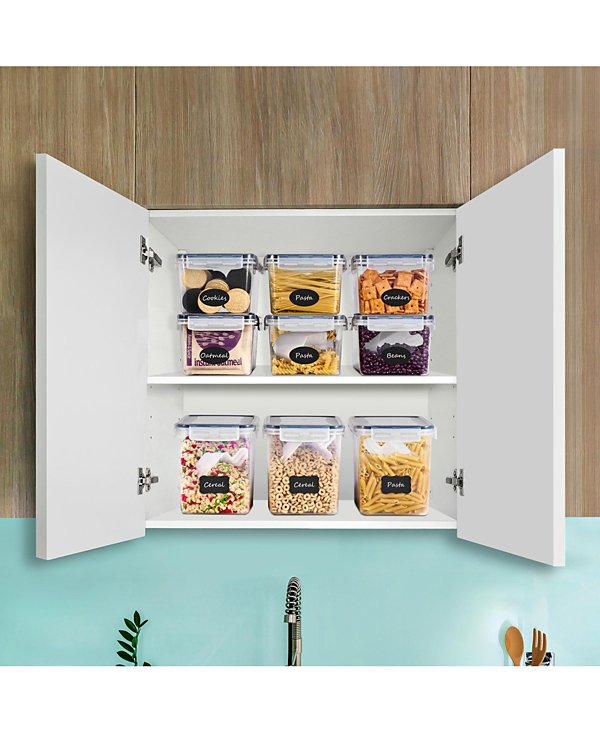 8 Pack (108oz/13.5cups) Airtight Food Storage Containers with Lids