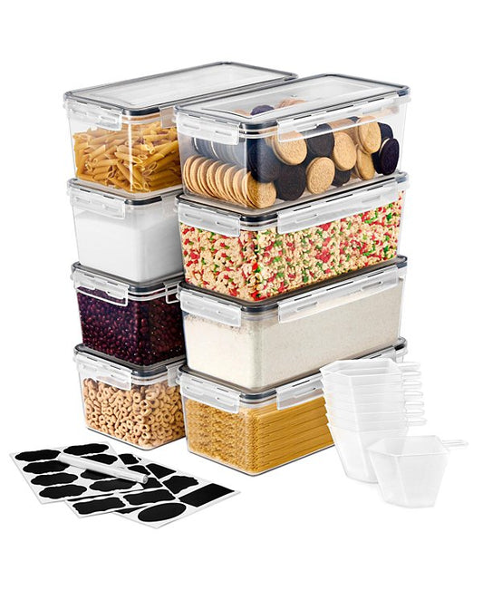 8 Pack (108oz/13.5cups) Airtight Food Storage Containers with Lids